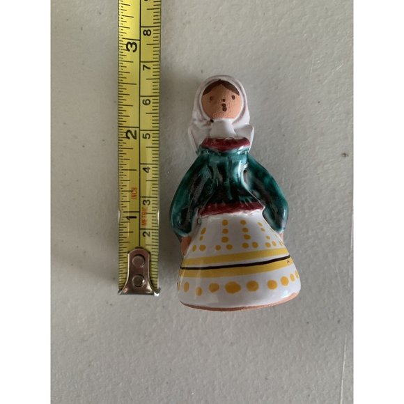 Miniature Set of 2 OLD Handcrafted Hand-Painted figurines (European) Boy Girl - Picture 3 of 6